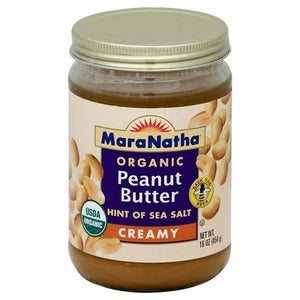Maranatha Peanut Butter Organic Creamy Og2 6/16 OZ [UNFI #1899574] [ebt]