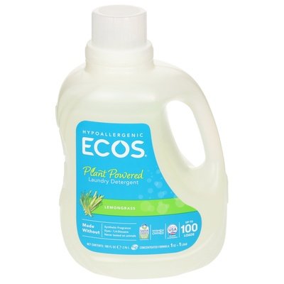 Ecos Laundry Detergent Lemongrass Plant Powered 4/100 OZ [UNFI #0285445] T