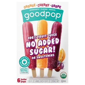 Goodpop Frozen Pops Orange/Cherry/Grape Og2 8/6/1.65 OZ [UNFI #2806024] [ebt]