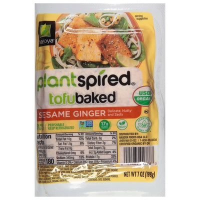 Nasoya Tofu Baked Sesame Ginger Og2 6/7 OZ [UNFI #2529113] [ebt]