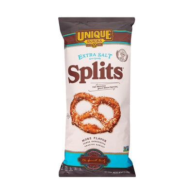 Unique Pretzels Extra Salt Splits 12/11 OZ [UNFI #1903251] [ebt]