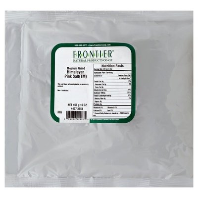 Frontier Nat Prod Co-Op Salt Pink Himalayan Medium Grind 1LB [UNFI-CARLISLE #520809] [ebt]