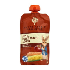 Peter Rabbit Organics Fruit & Vegetable Puree Organic Apple Sweet Potato & Corn Og2 10/4.4 OZ [UNFI #750489] [ebt]