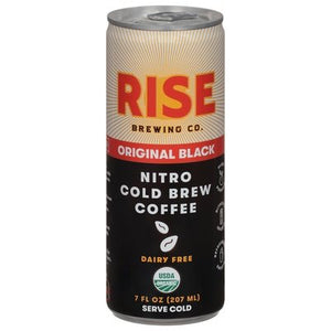 Rise Brewing Co Coffee Dairy Free Nitro Cold Brew Original Black Og2 12/7 OZ [UNFI #2379527] [ebt]