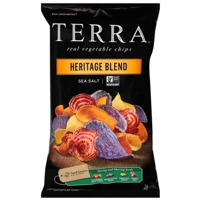 Terra Chips Vegetable Chips Real Heritage Blend Sea Salt 12/5 OZ [UNFI #1609676] [ebt]