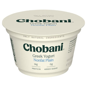 Chobani Yogurt Greek Nonfat Plain 12/5.3 oz [UNFI #1512532 ] [ebt]
