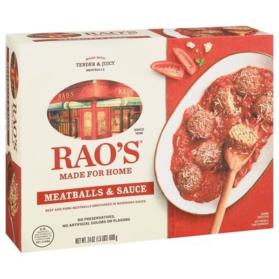 Raos Meatballs & Sauce 6/24 OZ [UNFI #2563559] [ebt]