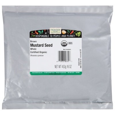 Frontier Nat Prod Co-Op Mustard Seed Brown Whole 1LB Og2 [UNFI-CARLISLE #478354] [ebt]