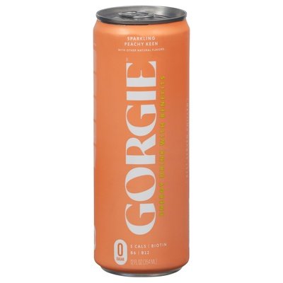 Gorgie Energy Drink With Benefits Peachy Keen Sparkling 12/12 OZ [UNFI #2994911] [ebt] T
