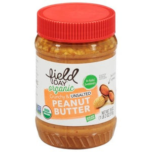 Field Day Peanut Butter Organic Crunchy & Unsalted Og2 12/18 OZ [UNFI #1079441] [ebt]