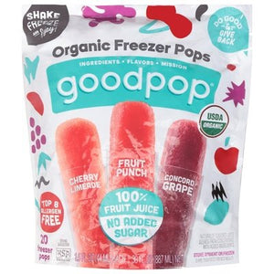 Goodpop Freezer Pops Organic Assorted Og2 6/20/1.5 OZ [UNFI #2827848] [ebt]