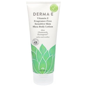 Derma E Shea Body Lotion Vitamin E Fragrance Free Sensitive Skin 1/8 OZ [UNFI-CARLISLE #1256262] T