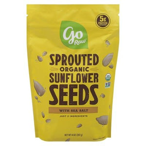 Go Raw Sunflower Seeds With Sea Salt Sprouted Og2 6/14 OZ [UNFI #2482560] [ebt]