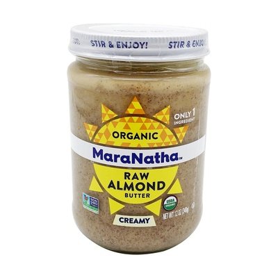 Maranatha Almond Butter Organic Raw Creamy Og2 6/12 OZ [UNFI #1745645] [ebt]