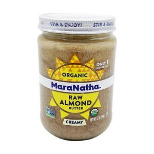 Maranatha Almond Butter Organic Raw Creamy Og2 6/12 OZ [UNFI #1745645] [ebt]