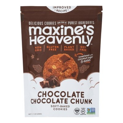 Maxines Heavenly Cookies Chocolate Chunk Chocolate Super Soft 8/7.2 OZ [UNFI #2317881] [ebt]