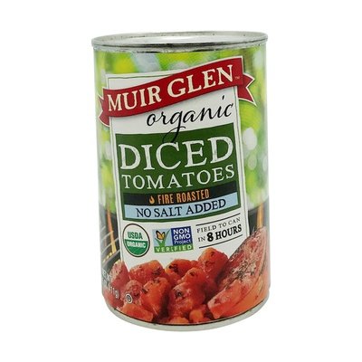 Muir Glen Diced Tomatoes Organic Fire Roasted With Medium Green Chilies Og2 12/14.5 OZ [UNFI #174334] [ebt]
