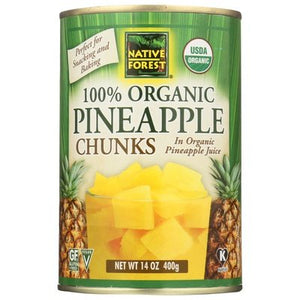 Native Forest Pineapple Chunks 100% Organic Og1 6/14 OZ [UNFI-CARLISLE #771733] [ebt]